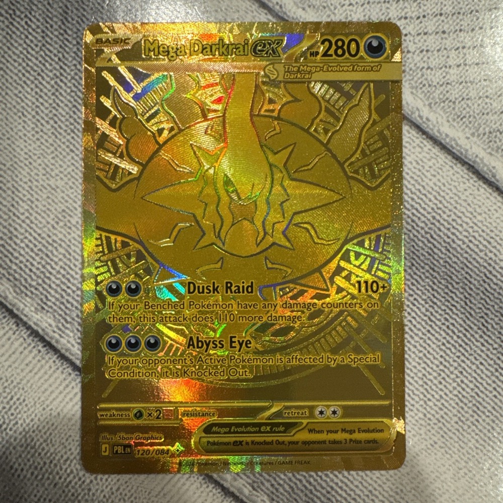 Mega Darkrai ex 120/084 ME05 Pitch Black Holo Pokémon Card